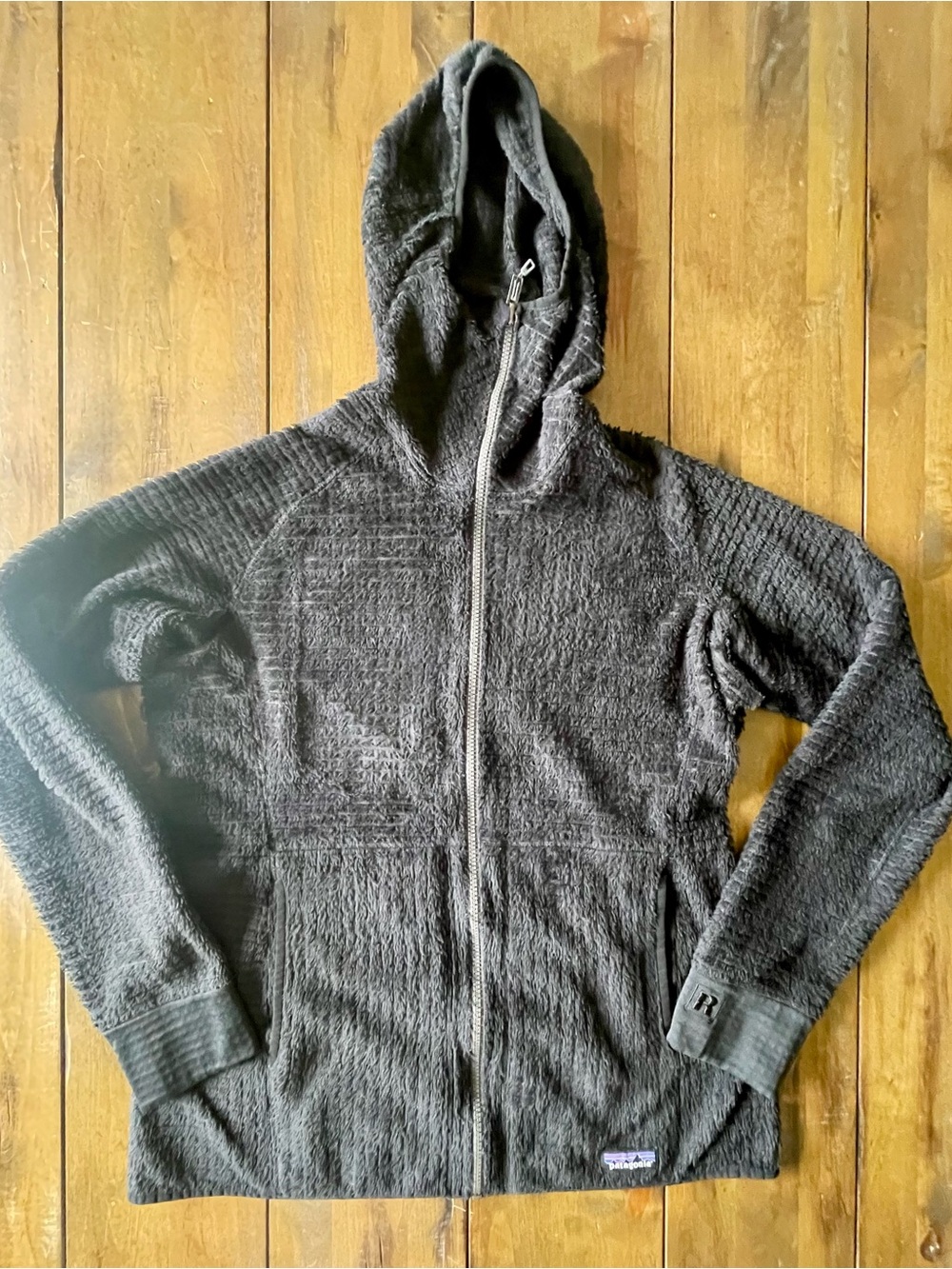 Women's Patagonia R3 Hoody Full Zip (Size L) Black Hoodie